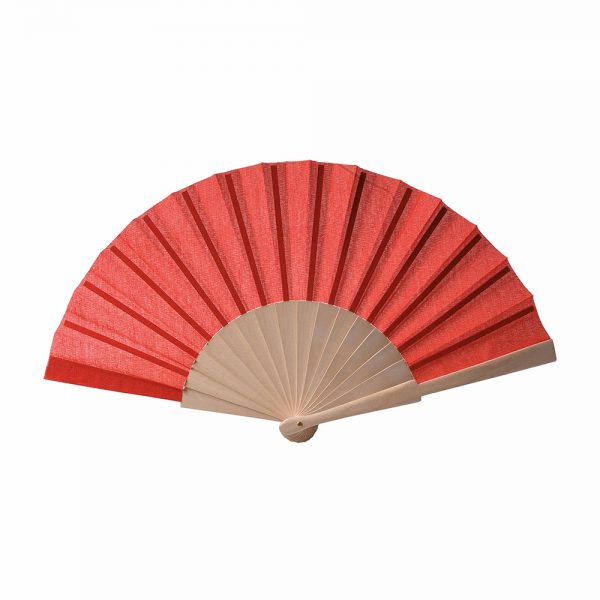 Ventaglio in tessuto, manico legno - immagine 4