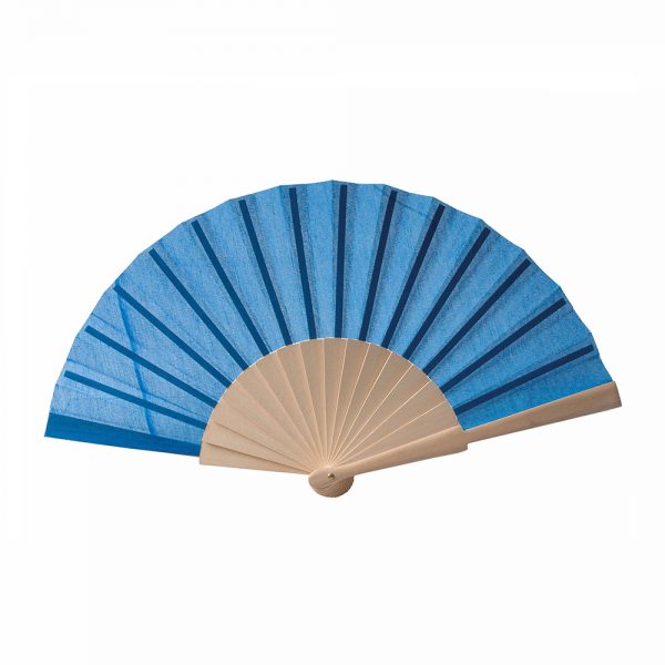 Ventaglio in tessuto, manico legno - immagine 6