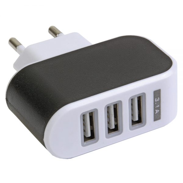 Caricatore parete 3 porte usb 5v 3x1a